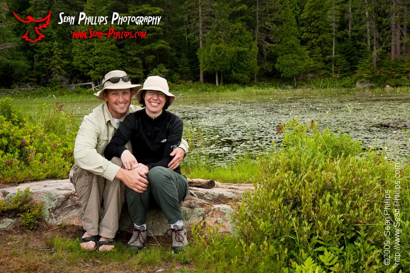 Sean and Louise at McCarthy Creek in Algonquin
